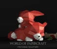 Sleeping Foxes Low Poly Papercraft, Paper Sculpture, Low Poly PDF Template, DIY Decor & Gift