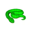 Snake Papercraft Template - Low Poly, Pepakura PDF, DIY Handmade, Home Decoration, Creative Gifts