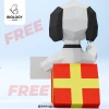 Snoopy I love Mom Low Poly Papercraft Template Pepakura PDF DIY Handmade