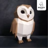Owl Kawaii Low Poly Papercraft Template Pepakura PDF DIY Handmade