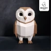 Owl Kawaii Low Poly Papercraft Template Pepakura PDF DIY Handmade