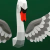 Swan Wall Papercraft Template - Low Poly, Pepakura PDF, DIY Handmade, Home Decoration, Creative Gifts