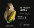 Gopher Low Poly Wall Papercraft, Paper Sculpture, Low Poly PDF Template, DIY Decor & Gift