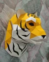 Tiger Trophy Papercraft Template - Low Poly, Pepakura PDF, DIY Handmade, Home Decoration, Creative Gifts