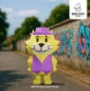 Top Cat Low Poly Papercraft Template Pepakura PDF DIY Handmade