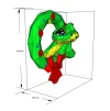 Christmas Snake Wreath Papercraft Template - Low Poly, Pepakura PDF, DIY Handmade, Home Decoration, Creative Gifts