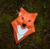 Fox Totem Low Poly Papercraft, Paper Sculpture, Low Poly PDF Template, DIY Decor & Gift