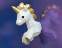 Unicorn Wall Decor Papercraft, Lowpoly, Low poly Papercraft