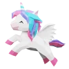 Unicorn papercraft PDF , low poly 3d papercraft unicorn DIY origami decoration pepakura template