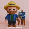 Vincent van Gogh 3D Digital Template PDF | DIY Papercraft | Historical Figure | Instant Download |