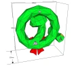 Christmas Snake Wreath Papercraft Template - Low Poly, Pepakura PDF, DIY Handmade, Home Decoration, Creative Gifts