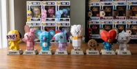 RJ BTS21 - LINE FRIENDS Low Poly Papercraft Templates Gift DIY Decoration BOYKA