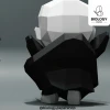 Voldemort Low Poly Papercraft Template Pepakura PDF DIY Handmade