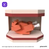 Chicken Minecraft, A Minecraft Movie Papercraft Low Poly 3d DIY Kenart10