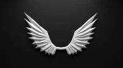 Wings 3D Wall Decor Low poly Papercraft, DIY, PDF