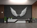 Wings 3D Wall Decor Low poly Papercraft, DIY, PDF