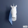 Unicorn Papercraft, 3D Paper Sculpture, Wall Decor, Low Poly Papercraft