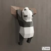 Cute Panda Papercraft, DIY Paper Sculpture, Wall Decor, Low Poly Papercraft