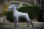 Doberman Papercraft Low Poly Decoration, PDF Template, DIY Paper 3D CumulusCraft