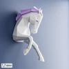 Horse Papercraft, Horse Paper Trophy, Wall Decor, Low Poly Papercraft