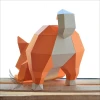 Shiba Dog Low Poly Papercraft, Paper Sculpture, Low Poly PDF Template, DIY Decor & Gift