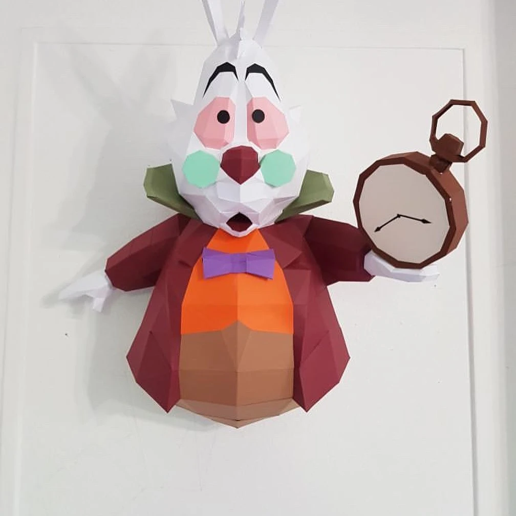 White Rabbit, Alice in Wonderland *Plantilla Papercraft PDF - PDF Papercraft Template*