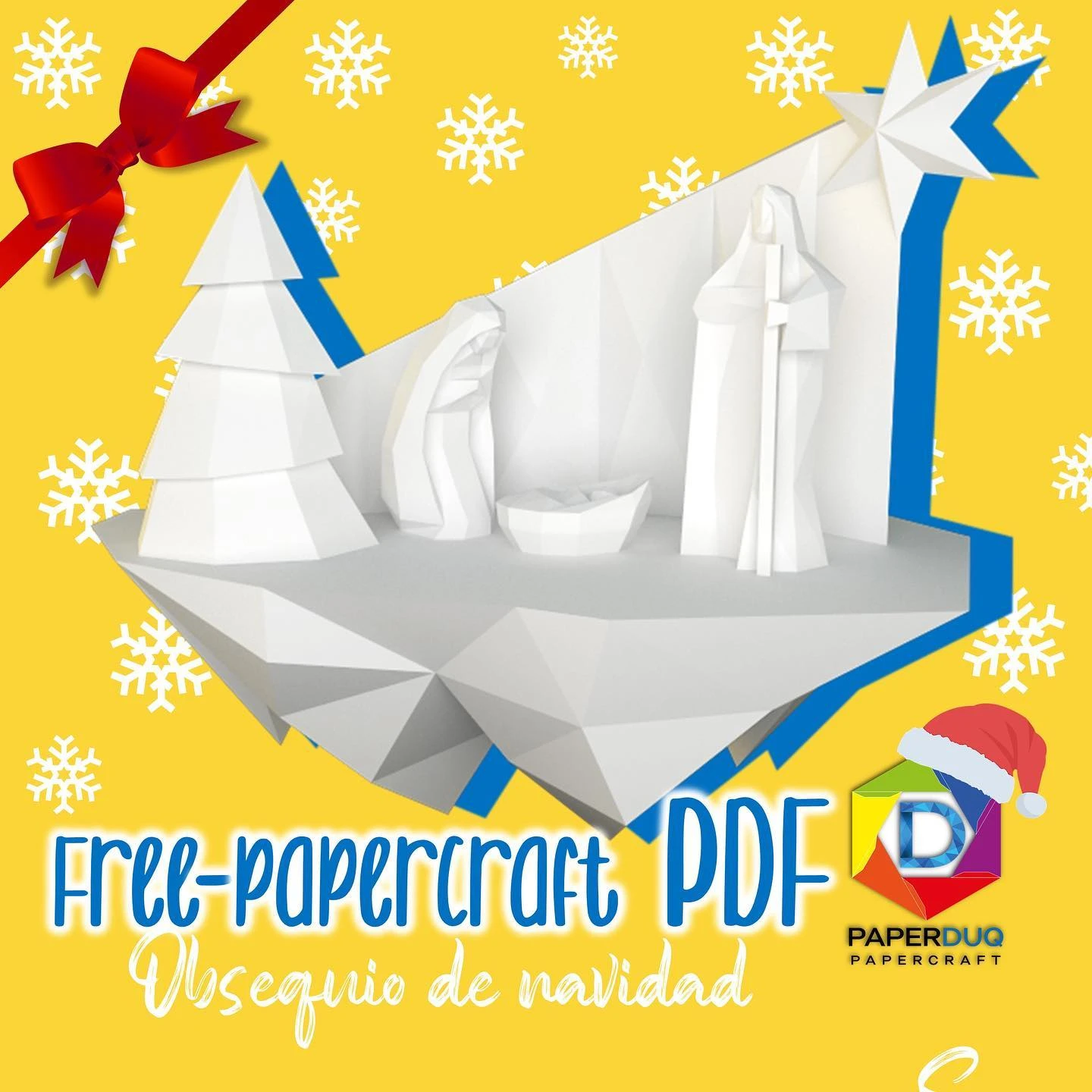 Christmas Nativity Scene, Pesebre Navideño *Plantilla Papercraft PDF - PDF Papercraft Template*