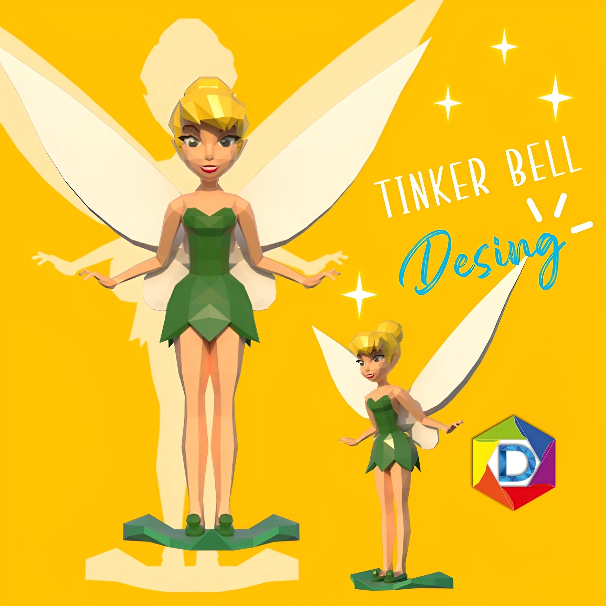 TinkerBell, Peter Pan *Plantilla Papercraft PDF - PDF Papercraft Template*