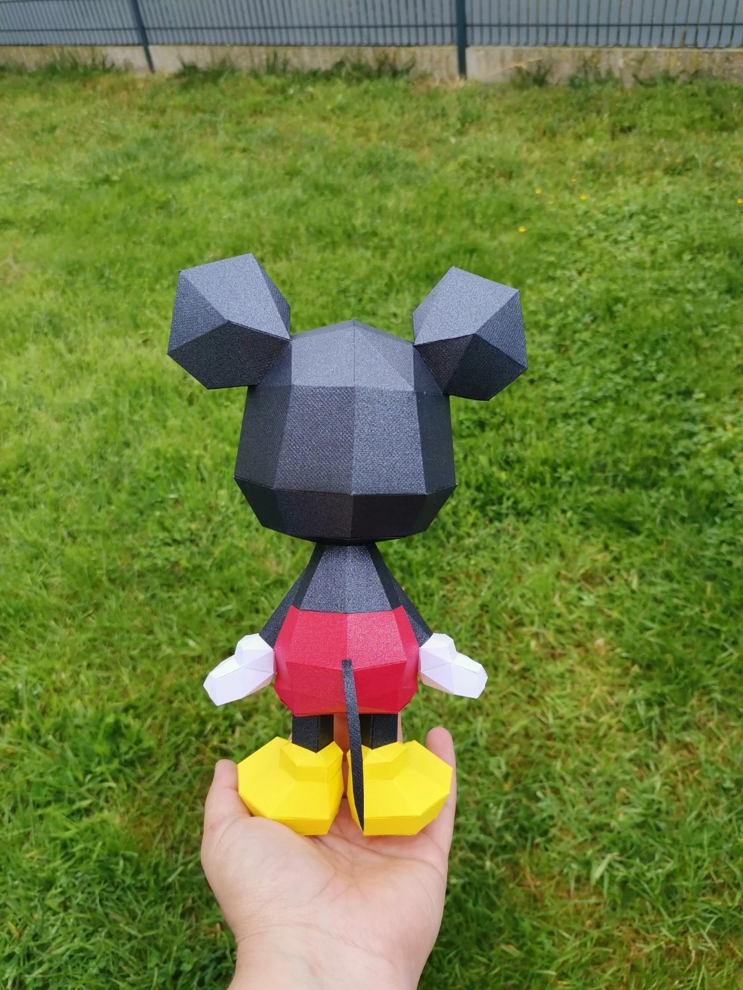 Mickey Mouse Chibi Papercraft, Lowpoly Papercraft, Fovea - Papercraft - Nonitt