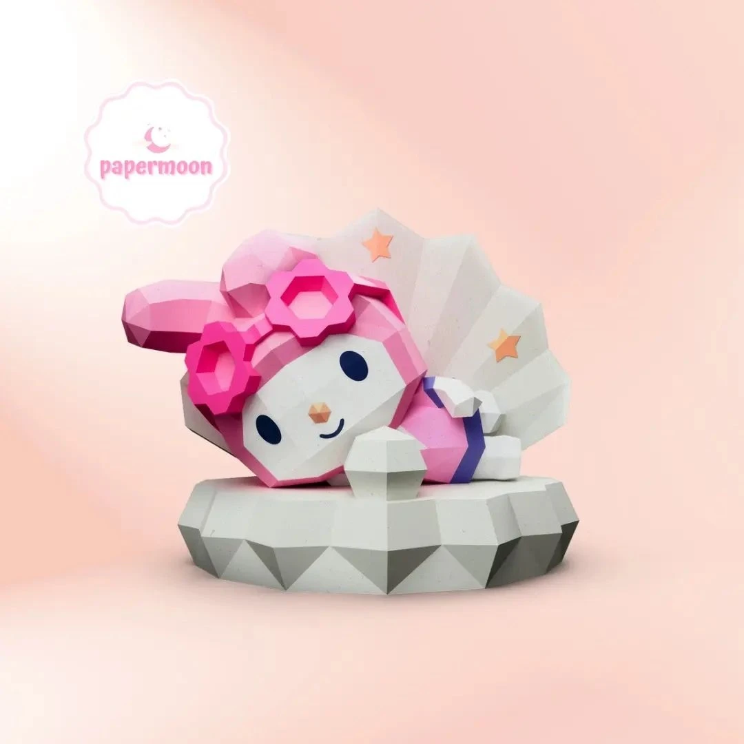 Vacaciones Sanrio: My Melody Low Poly Papercraft