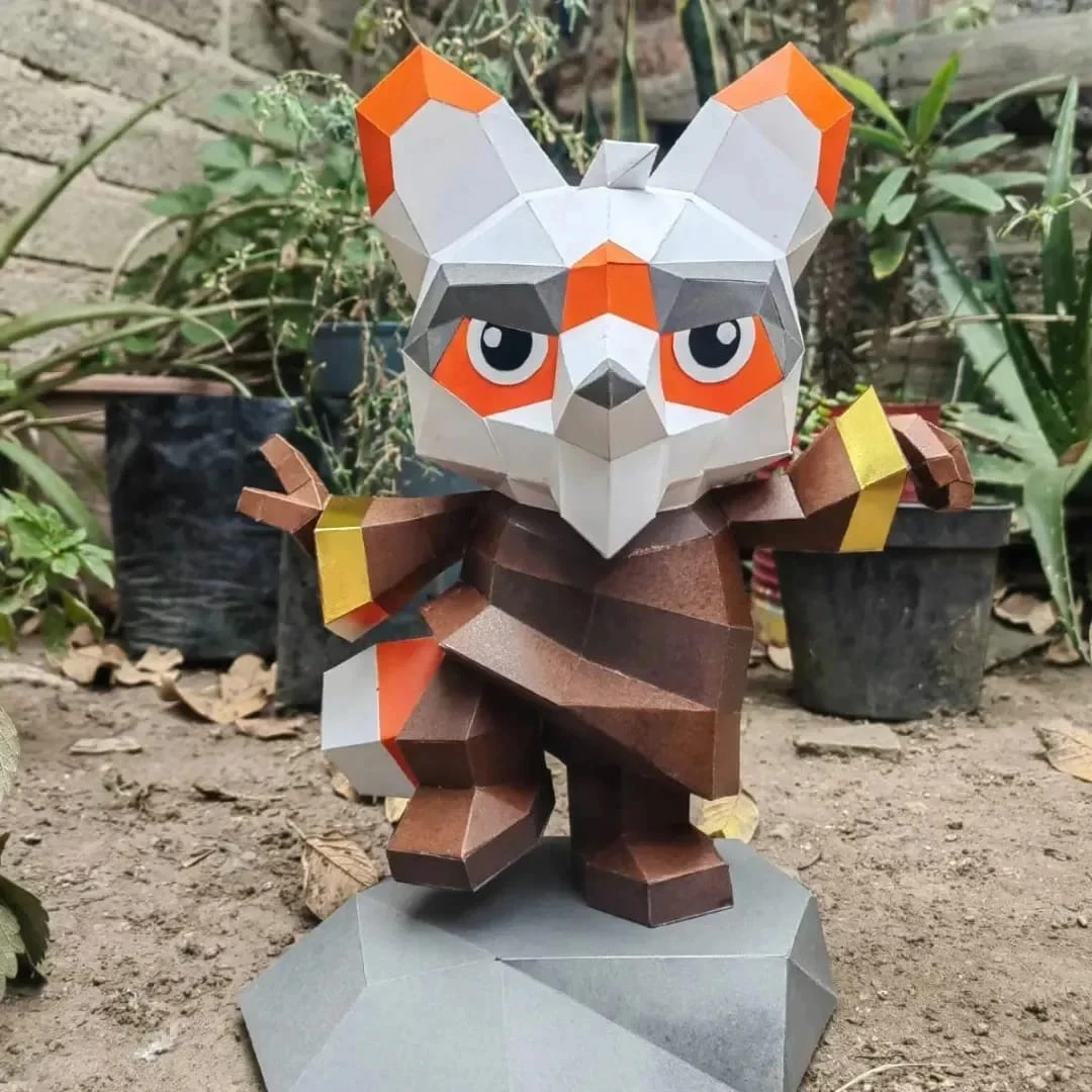 Kung Fu Panda: Master Shifu Low Poly Papercraft