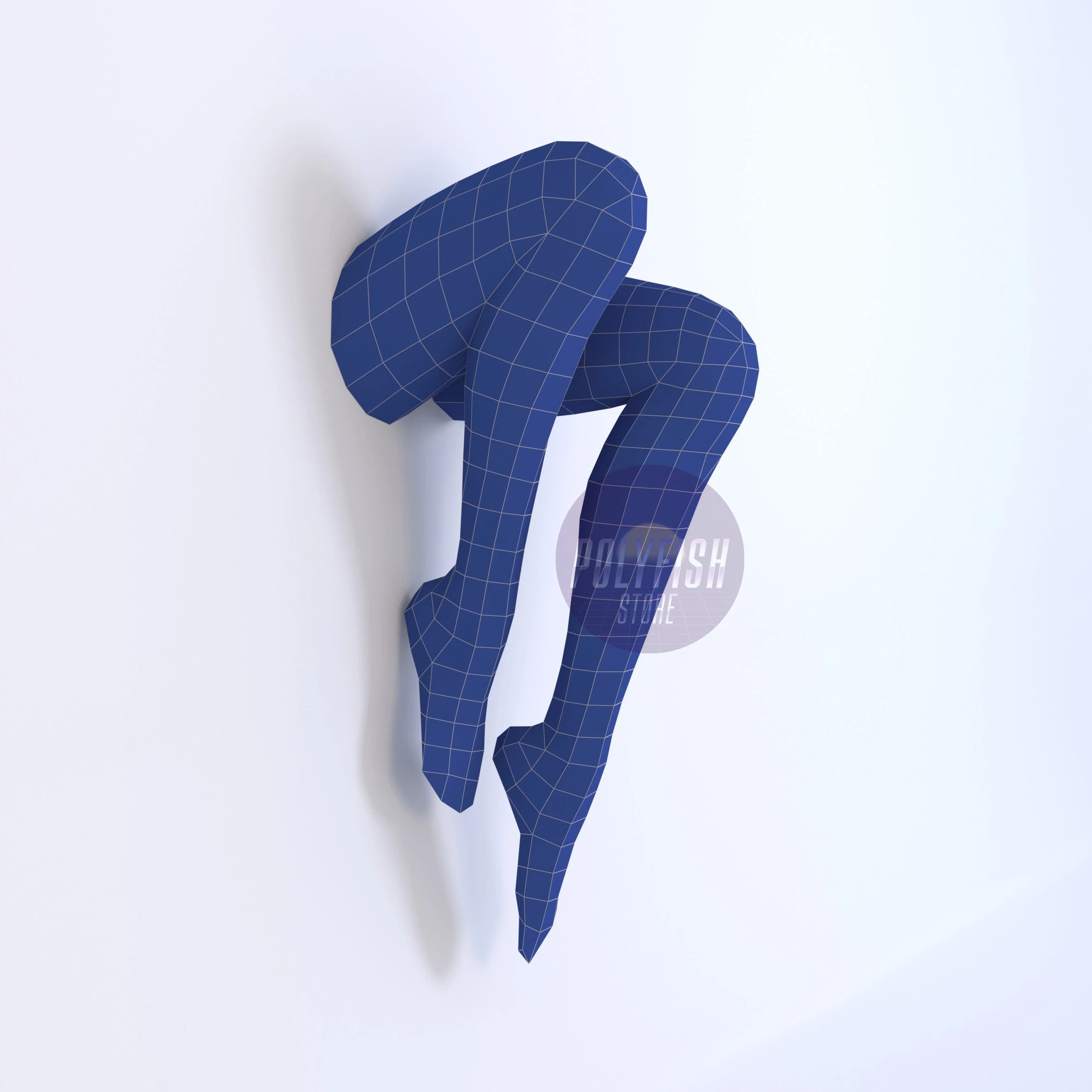 Female Legs, Woman Legs PDF Template, Low Poly, Paper Sculpture, DIY, Pepakura Pattern, Handmade, Papercraft, Lowpoly, Lowpoly Papercraft