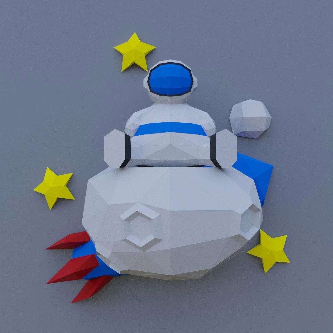 Astronaut 3D Digital Template PDF | DIY Papercraft | Universe | Instant Download |