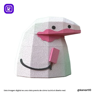 Sticker Deformitos Papercraft Low Poly 3d DIY Kenart10