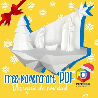 Christmas Nativity Scene, Pesebre Navideño *Plantilla Papercraft PDF - PDF Papercraft Template*