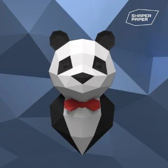 Papercraft 3D Elegant Panda template