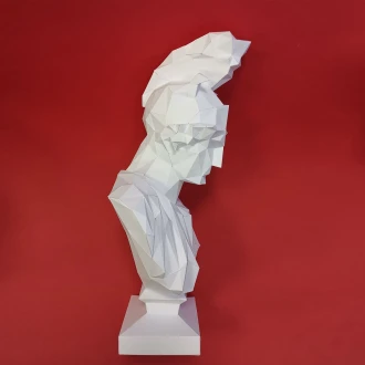 Athene Statue Sculpture Papercraft, 3D Papercraft Athene Bust, Papercraft Statue, DIY Low Poly Bust, 3D Origami Sculpture, PDF Paper Craft Athene, DIY Gift, Pdf Template Athene