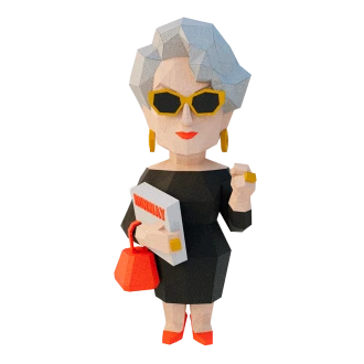 The Devil Wears Prada Miranda Priestly Low Poly Papercraft