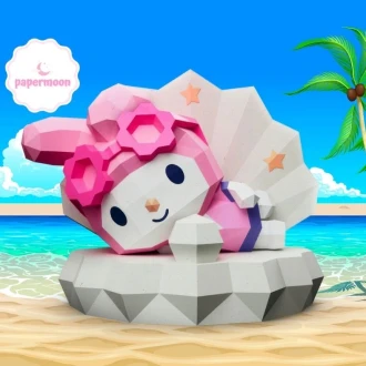 Vacaciones Sanrio: My Melody Low Poly Papercraft