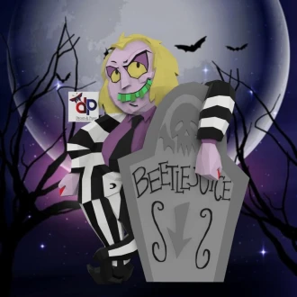 Beetlejuice Papercraft , PDF Template, DIY 3d Model, FanArt, Paper Sculpture, Low Poly, Pepakura, Craft, Manualidad, Arte de Papel