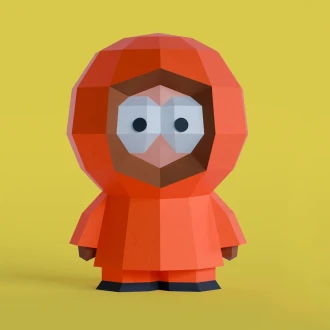 Kenny McCormick 3D Digital Template PDF | DIY Papercraft | South Park | Instant Download |