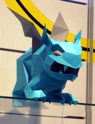 Gargoyle 3D Decor Low poly Papercraft, DIY, PDF