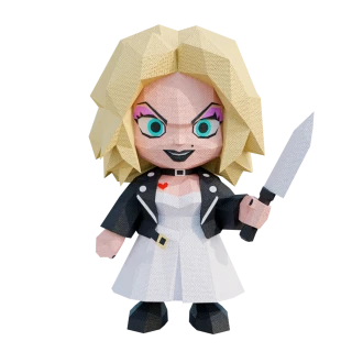 Tiffany DeSalle, Tiffany, Scream Queens, Halloween Low Poly Papercraft