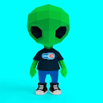 Alien 3D Digital Template PDF | DIY Papercraft | Instant Download |