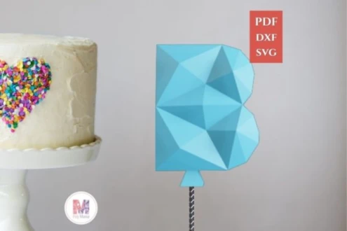 Cake Topper Letter B