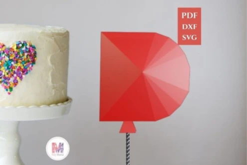 Cake Topper Letter D