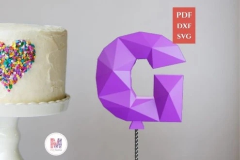 Cake Topper Letter G