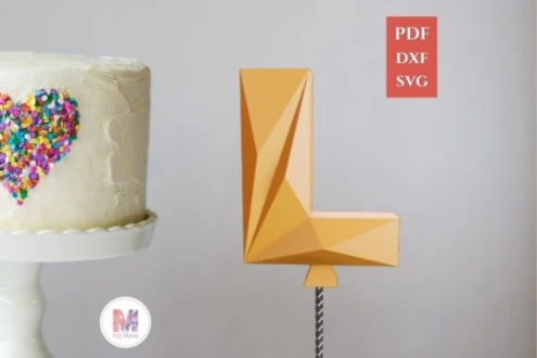 CAKE TOPPER LETTER L