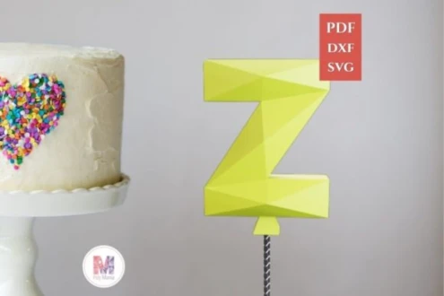 Cake Topper Letter Z