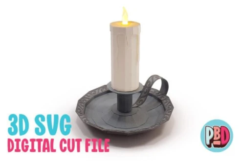 Candle 3D Papercraft
